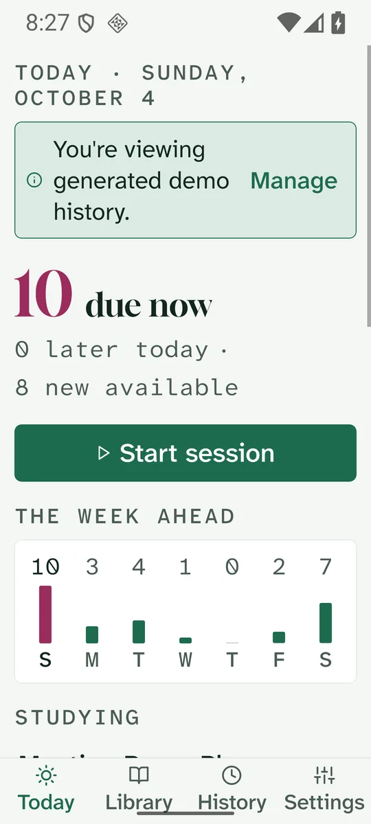 Today screen at 200% font scale on Android